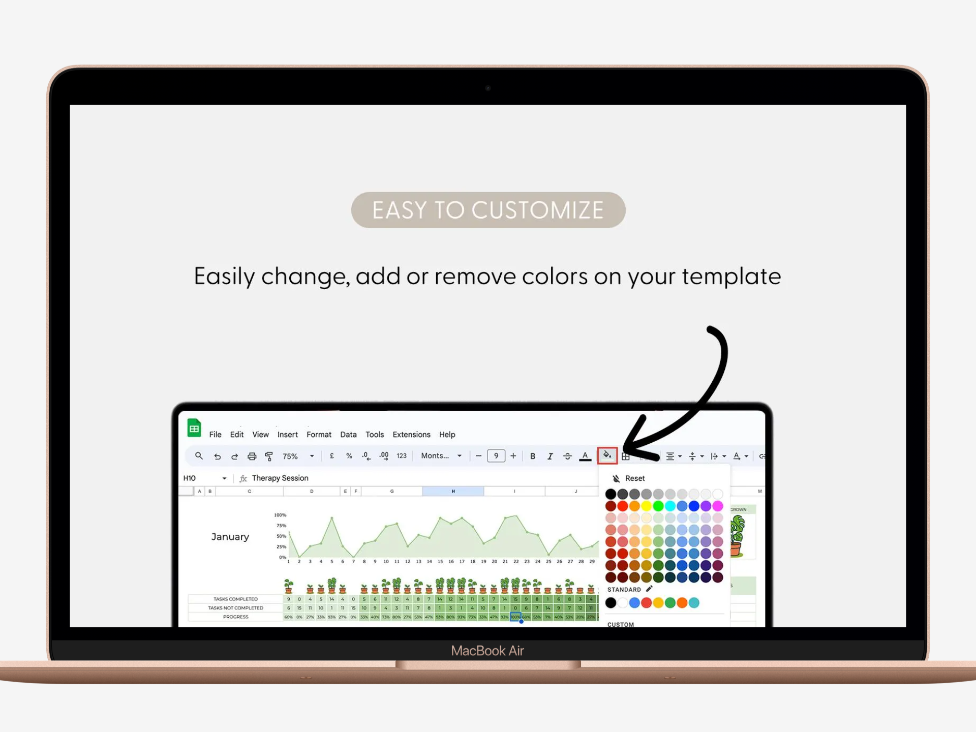 Smart Habit Tracker & Life Planner Dashboard (Google Sheets + Excel Template) - Image 2