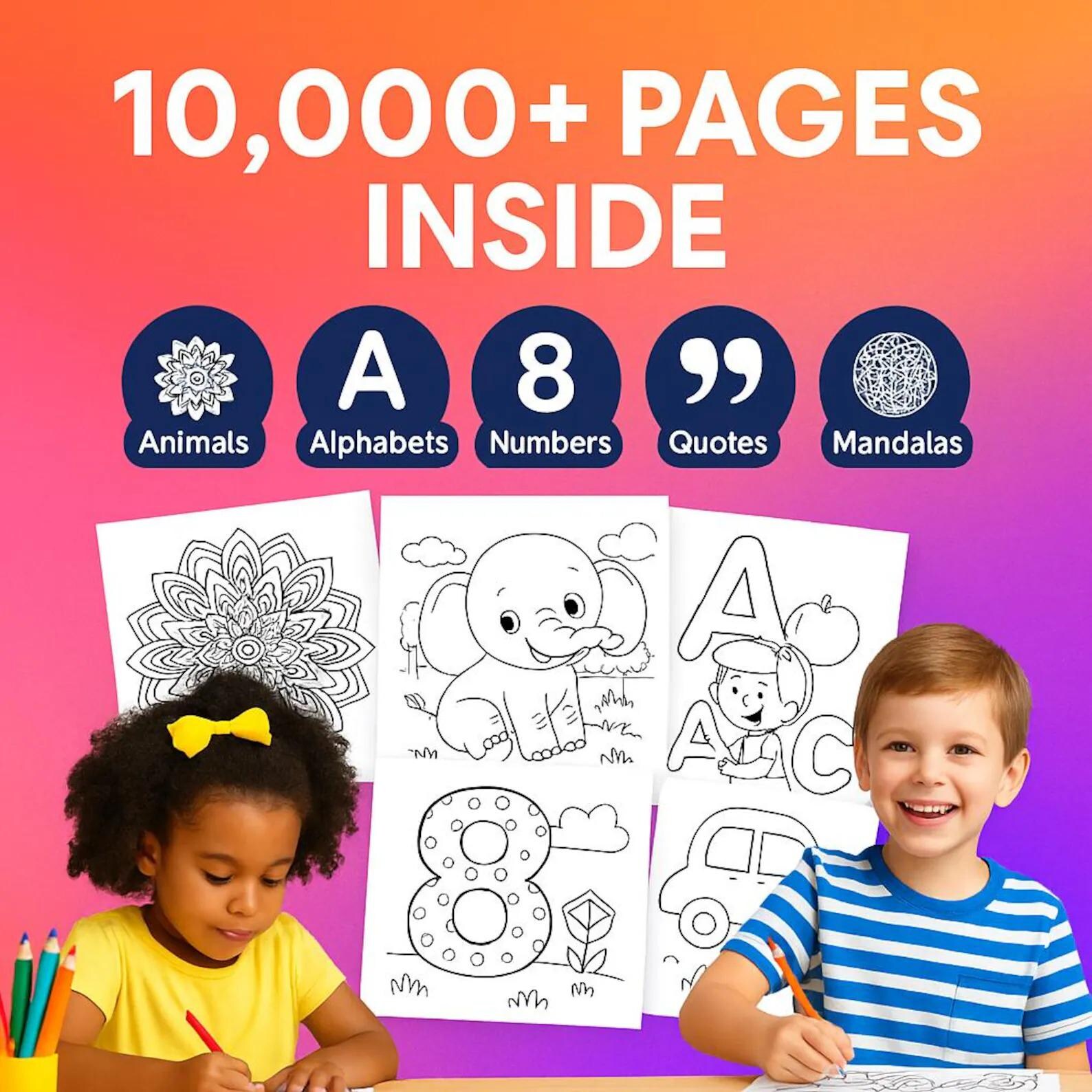 10,000+ Coloring Pages for Kids - Image 4
