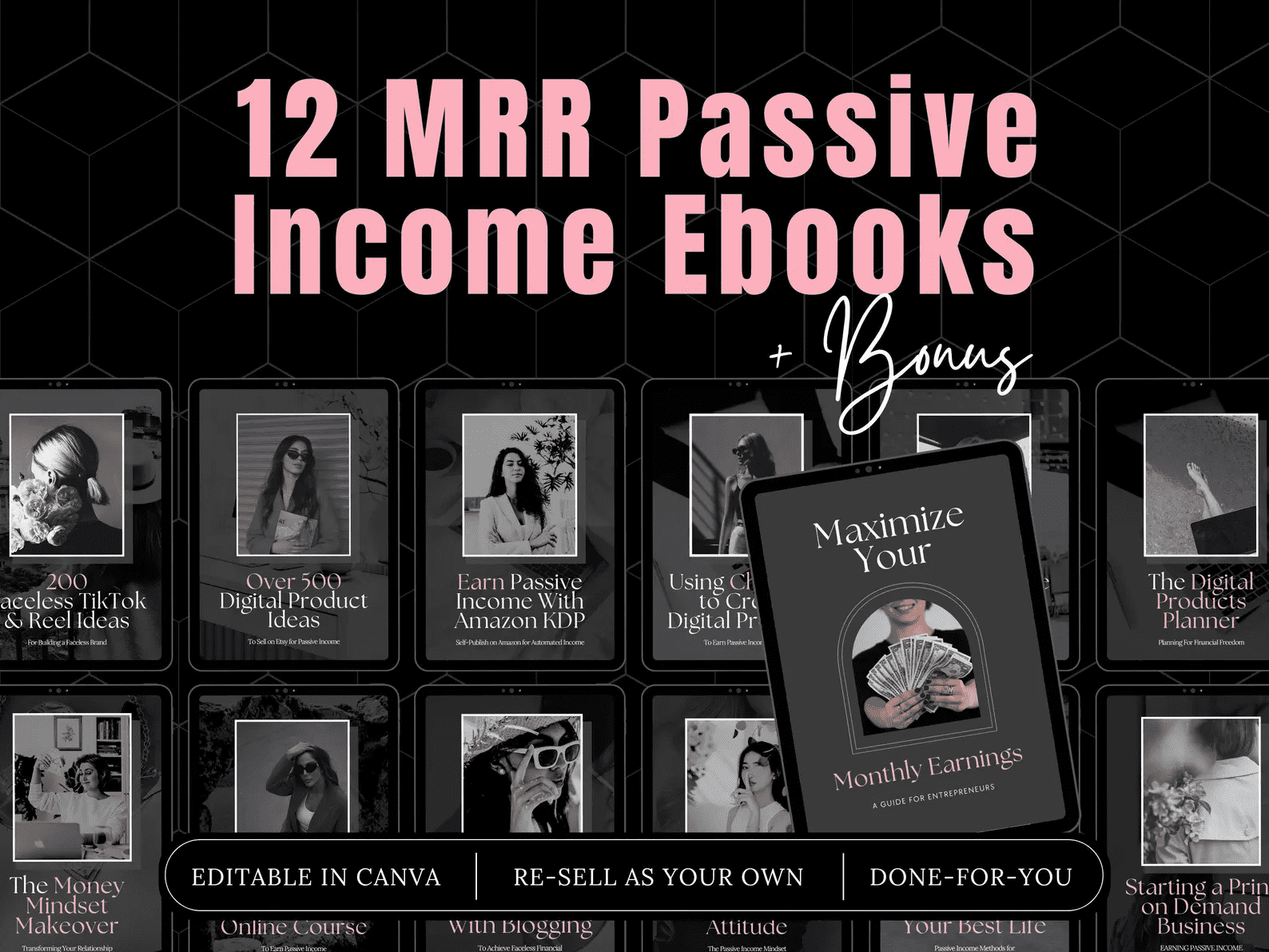 MRR Passive Income eBook Bundle Master Resell Rights PLR