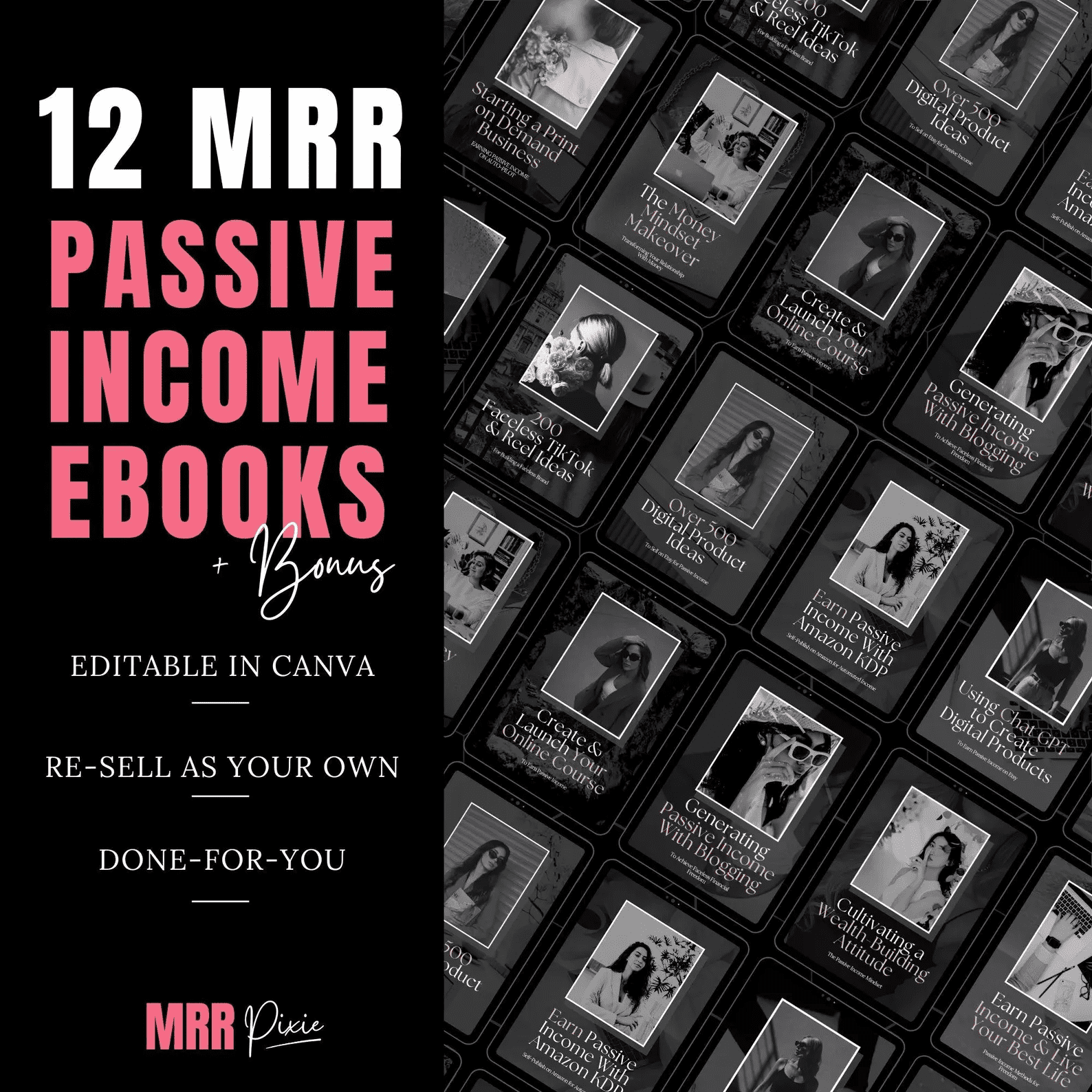 MRR Passive Income eBook Bundle Master Resell Rights PLR - Image 6